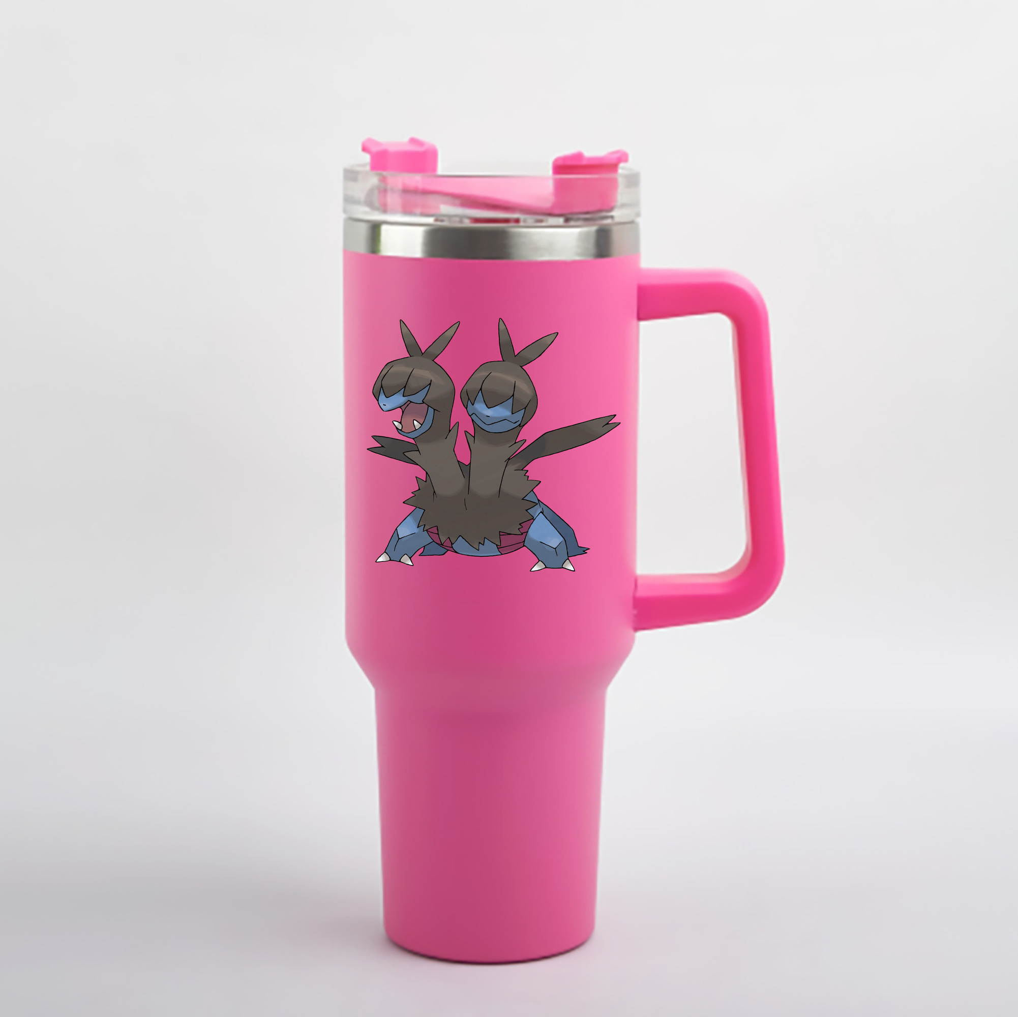 （画像用） ポケットモンスター Pokémon 1200mL車用タンブラー - クリスタルステッカー（プラスチックストロー付き）